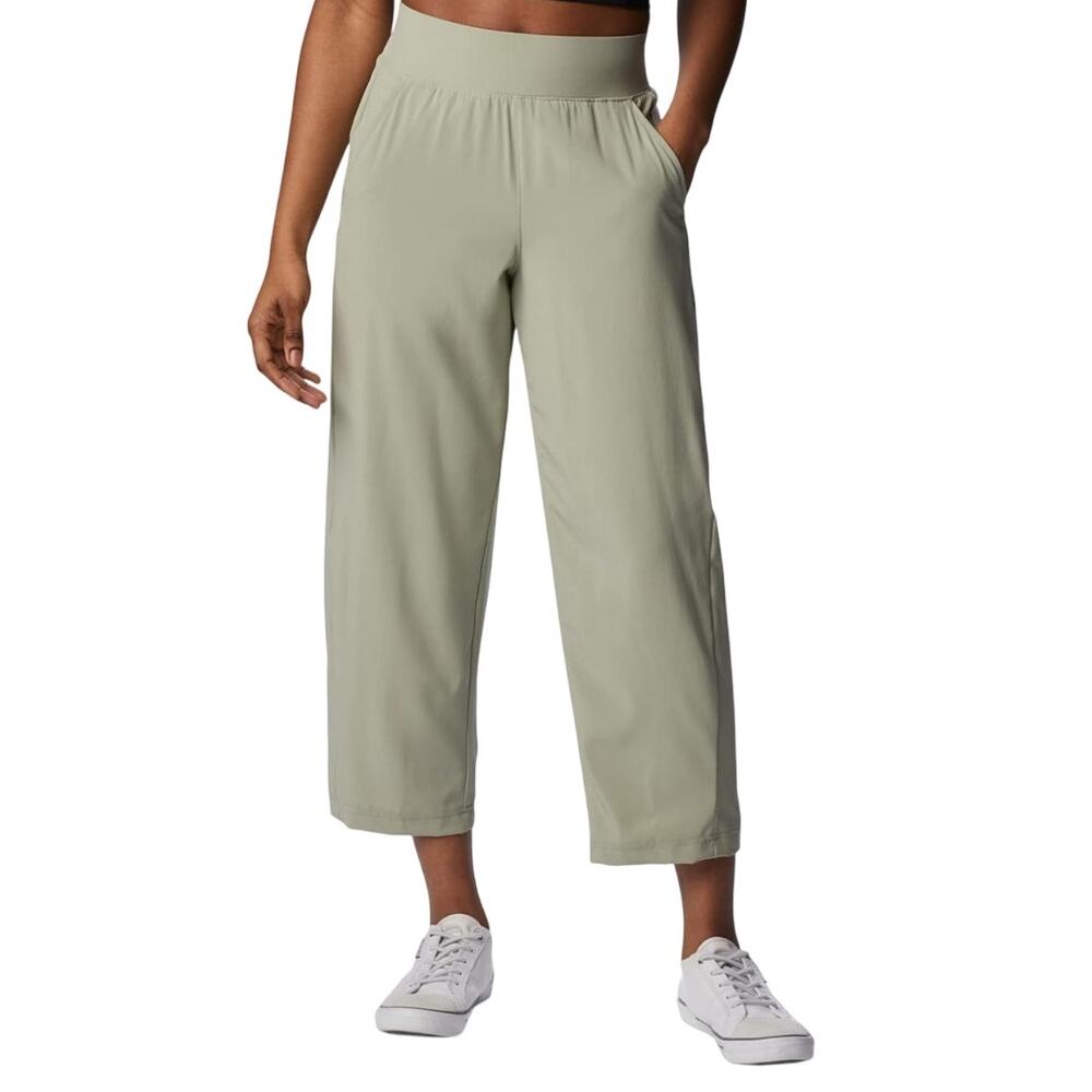 Columbia Women's Anytime Flex Capri Pant Safari Size Small Pull On Gorpcore Crop
